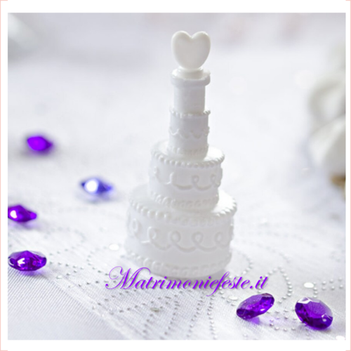 Bolle di  Sapone a Forma di Torta Nuziale (Conf. 24 pz) New!!! per Matrimoni e Feste - Matrimoniefeste.it l'ecommerce per gli eventi